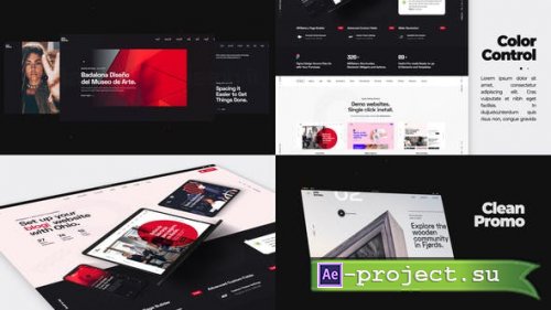 Videohive - Minimalistic Website Promo - 29234487 - Project for After Effects