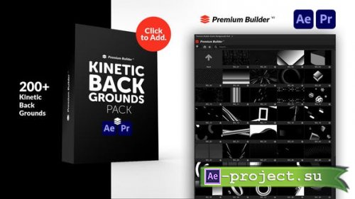 Videohive - Kinetic Backgrounds Pack - 32854609 - Project & Script for After Effects & Premiere Pro