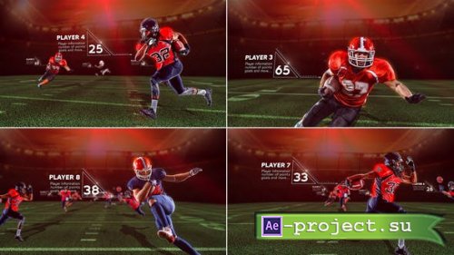 Videohive - American Football Starting Lineup - 25543882 - Project for After Effects
