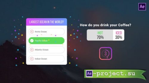Videohive - Instagram Quiz & Poll - 30312619 - Project for After Effects