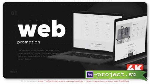 Videohive - Simple Website And Laptop Promo W07 - 33490914 - Project for After Effects