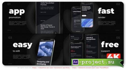 Videohive - Simple Application Promo A21 - 33490734 - Project for After Effects