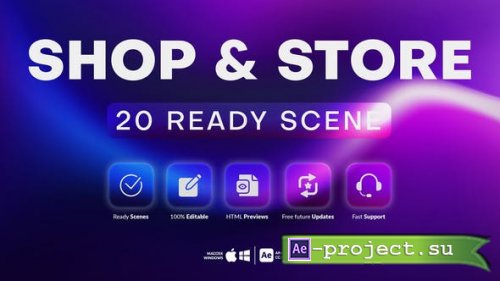 Videohive - 20 Shop and Store Scenes - 33552795 - Project for After Effects