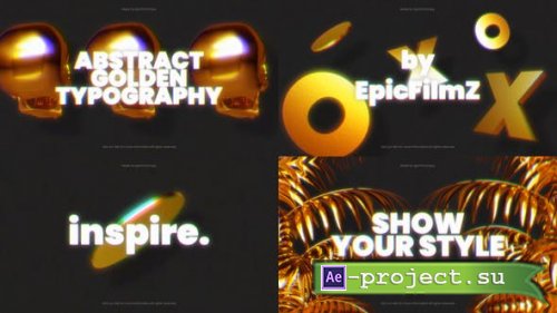 Videohive - Abstract Golden Typography - 33472237 - Project for After Effects