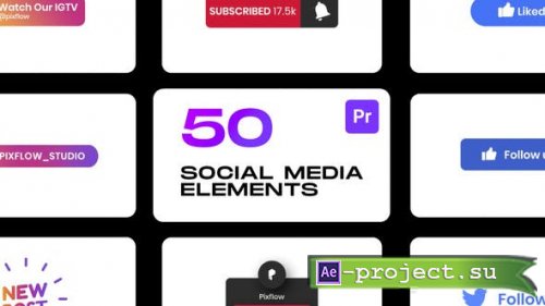 Videohive - Social Elements for Premiere Pro - 33391333 - Premiere Pro Templates