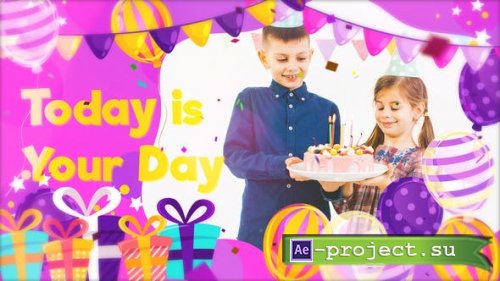 Videohive - Happy Birthday Slideshow - 33482717 - Project for After Effects & Premiere Pro