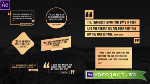 Videohive - Quote Titles Pack - 33557465 - Project for After Effects