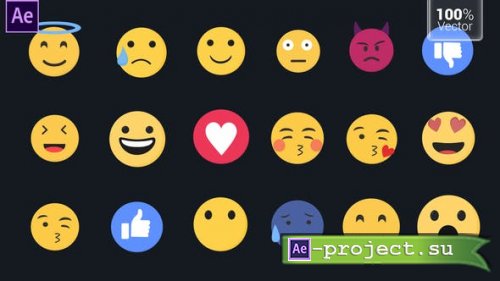 Videohive - Emojis Pack | 4K - 33589814 - Project for After Effects