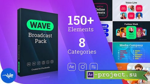 Videohive - Wave | Broadcast Pack - 31813419 - Project for After Effects