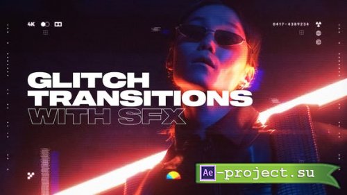 Videohive - Glitch Transitions - 32520300 - Project & Script for After Effects