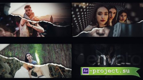 Videohive - Dynamic Torn Logo Intro - 33590822 - Project for After Effects