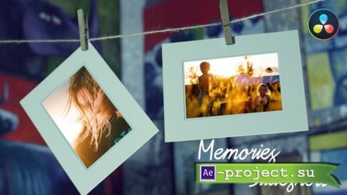 Videohive - Memories Slideshow - Photo Gallery for DaVinci Resolve - 33506707 - Project for DaVinci Resolve