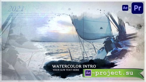Videohive - Watercolor Intro - 33578591 - Project for After Effects & Premiere Pro
