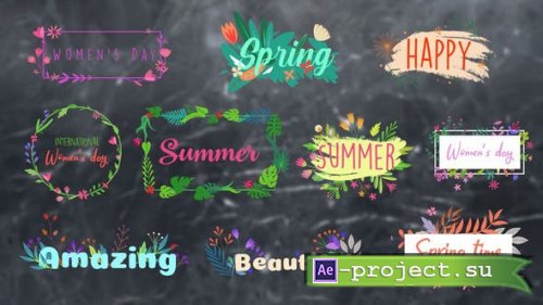 Videohive - Flower Titles || After Effects - 33630471 - Project for After Effects