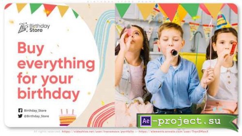 Videohive - Birthday Store Promo - 33650582 - Project for After Effects