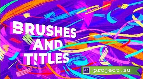 3D Titles With Paint Brush Strokes 1034212 - Premiere Pro Templates