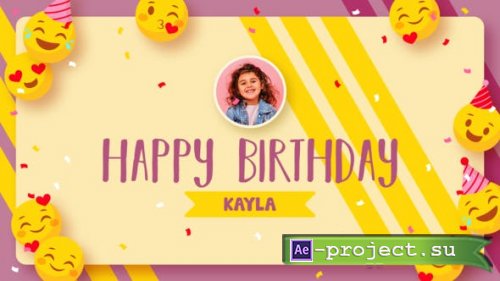 Videohive - Emoji Happy Birthday - 33517928 - Project for After Effects