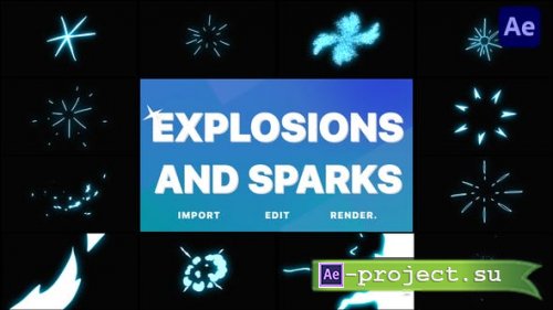 Videohive - Explosions and Sparks Pack | After Effects - 33693737 - Project for After Effects