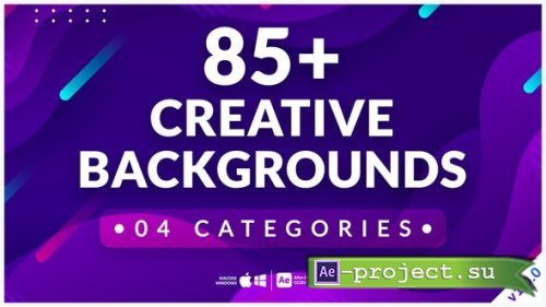 Videohive - 85+ Creative Backgrounds - 33697228 - Project for After Effects