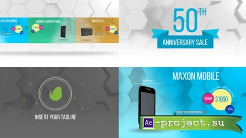 Videohive - Product Promo Colorful Hexagon Style - 20625089 - Project for After Effects