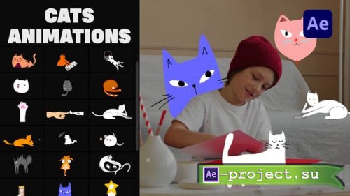 Videohive - Cartoon Cats Animations | After Effects - 33731964 - Project for After Effects