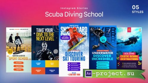 Videohive - Scuba Diving School Instagram Stories - 33753896 - Project for After Effects