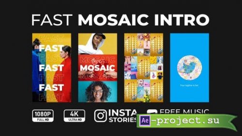 Videohive - Fast Mosaic Intro - 33738045 - Project for After Effects