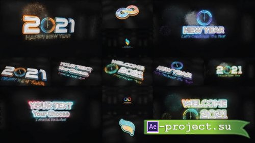 Videohive - New Year Wish & Texts With Logo - 29892077 - Project for After Effects