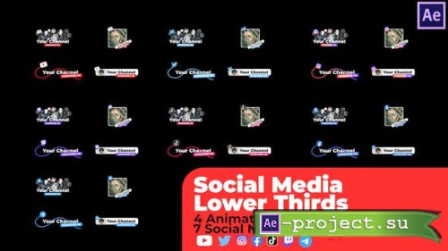 Videohive - Social Media Lower Thirds v2 - 33633260 - Project for After Effects