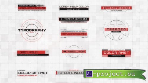 Videohive - Cinematic HUD Titles - 21586776 - Project for After Effects