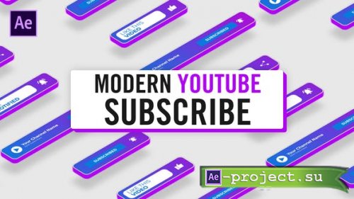 Videohive - Modern Youtube Subscribe - 33241183 - Project for After Effects