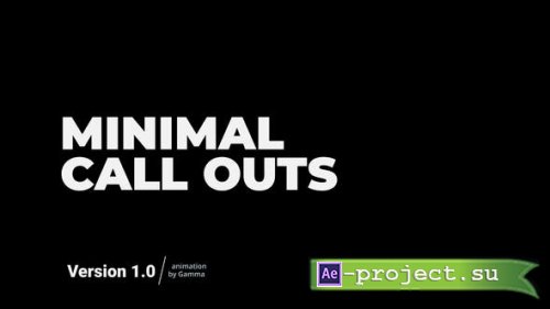 Videohive - Minimal Call Outs | After Effects - 33765424 - Project for After Effects