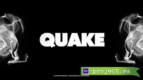 Videohive - Quake! The Black Typography - 23708113 - Project for After Effects