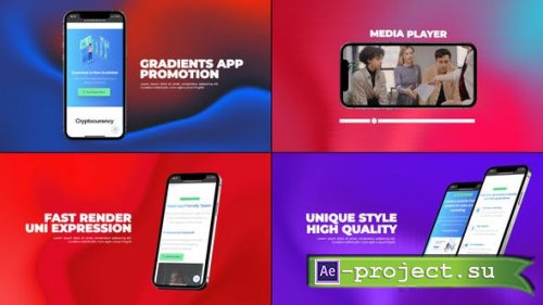 Videohive - Gradients App Promo - 33842704 - Project for After Effects