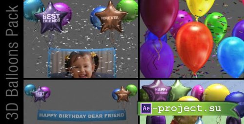 Videohive - 3D Balloon Pack - 2887474 - Project for After Effects
