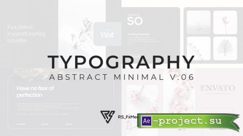 Videohive - Typography Slide - Abstract Minimal V.06 - 33855172 - Project for After Effects