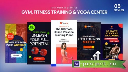 Videohive - Gym, Fitness Training & Yoga Center Instagram Stories - 33860060 - Project for After Effects