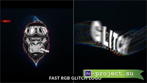 Videohive - Fast RGB Glitch Logo Intro - 33799361 - Project for After Effects