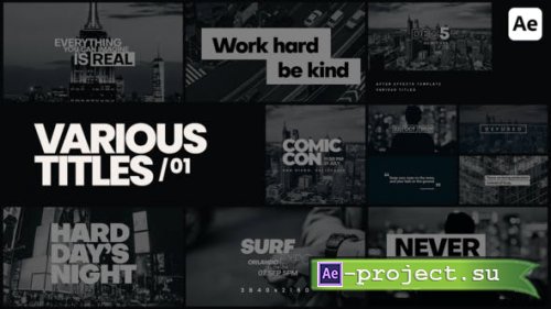 Videohive - Various Titles - 33857800 - Project for After Effects
