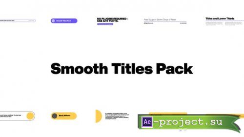  Videohive - Smooth Titles Pack - 33866612 - Project for After Effects