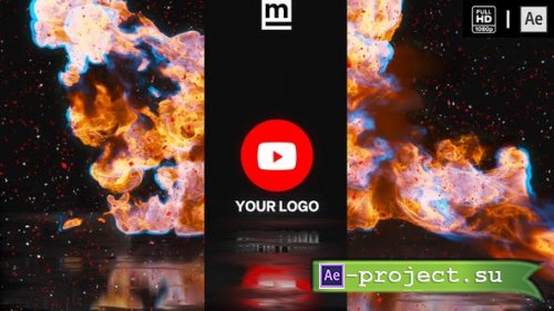 Videohive - Fire Glitch Reverse Logo - 33403761 - Project for After Effects