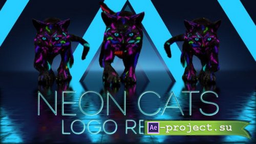 Videohive - Neon Cats Logo Reveal - 26778906 - Project for After Effects