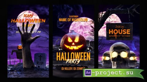 Videohive - Cinematic Halloween Instagram Stories - 33871673 - Project for After Effects