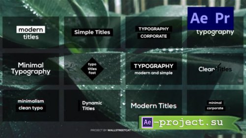 Videohive - Minimal Clean Titles [Ae] - 32115703 - After Effects & Premiere Pro Templates