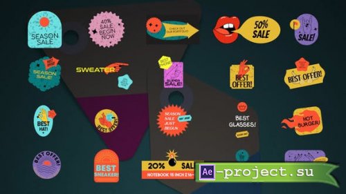 Videohive - Sticker Sale Titles || After Effects - 33926673 - Project for After Effects