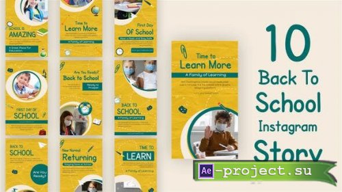 Videohive - Back To School Instagram Stories - 33966203 - Project for After Effects