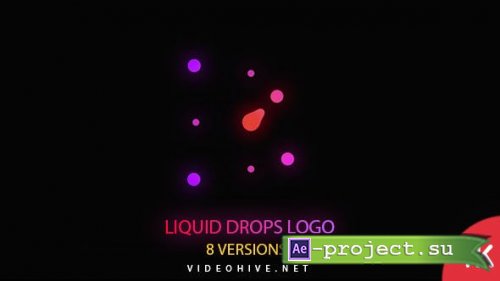 Videohive - Liquid Drops Logo - 20508635 - Project for After Effects