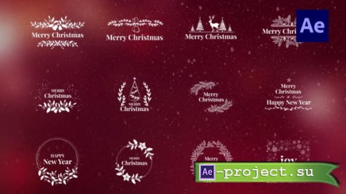 Videohive - 12 Christmas Titles V_04 - 33950669 - Project for After Effects
