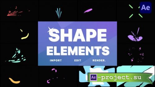 Videohive - Shapes Elements | After Effects - 33982769 - Project for After Effects