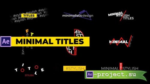 Videohive - Minimal Titles - 33987935 - Project for After Effects